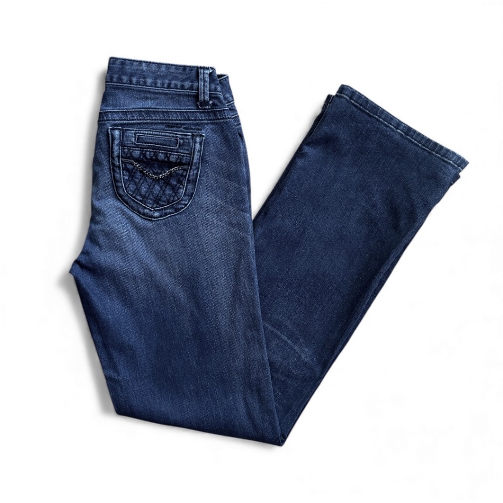 DKNY Jeans Bootcut Denim – Quilted Pocket Detail – Size 6